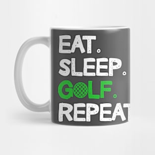 Eat Sleep Golf Repeat Design Golfing Lover Mug